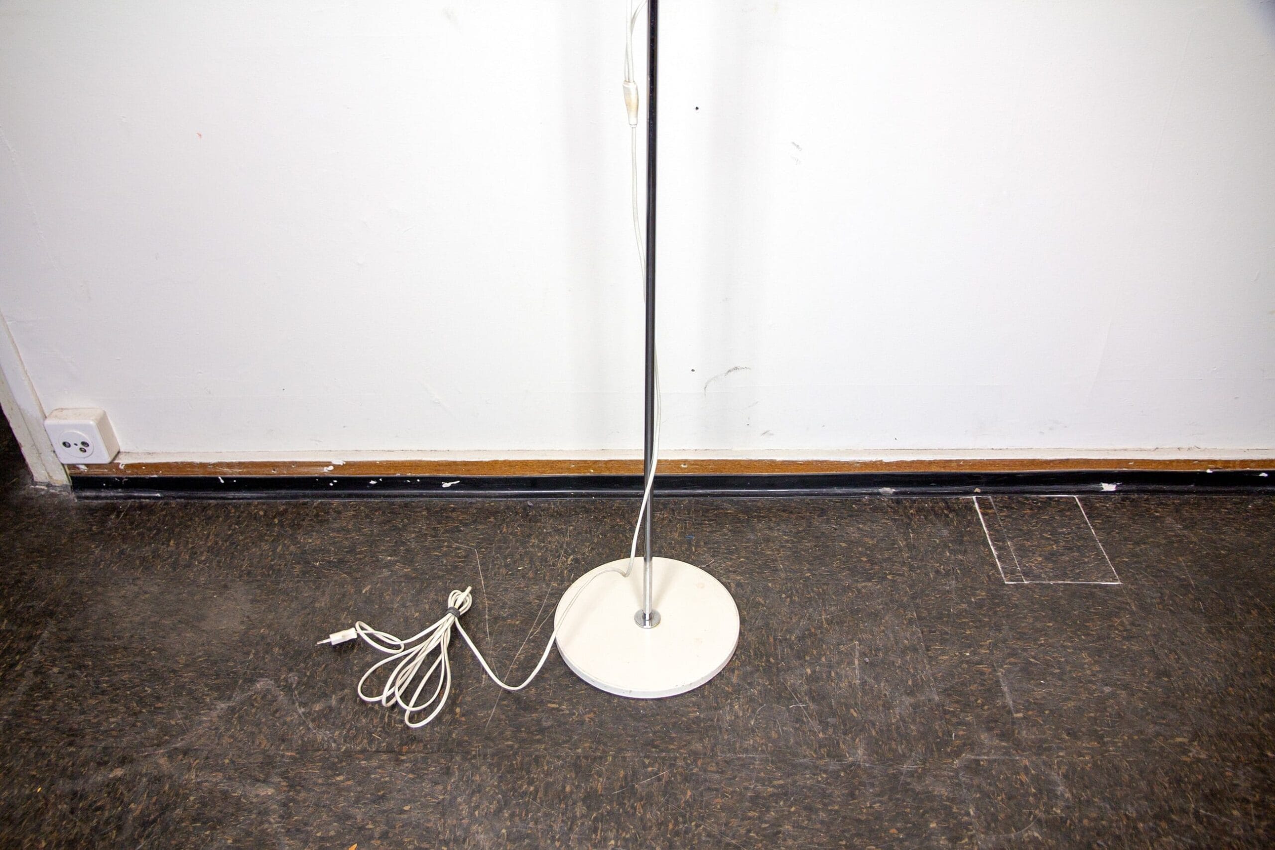 Stehlampe Weiss mit zwei Spots