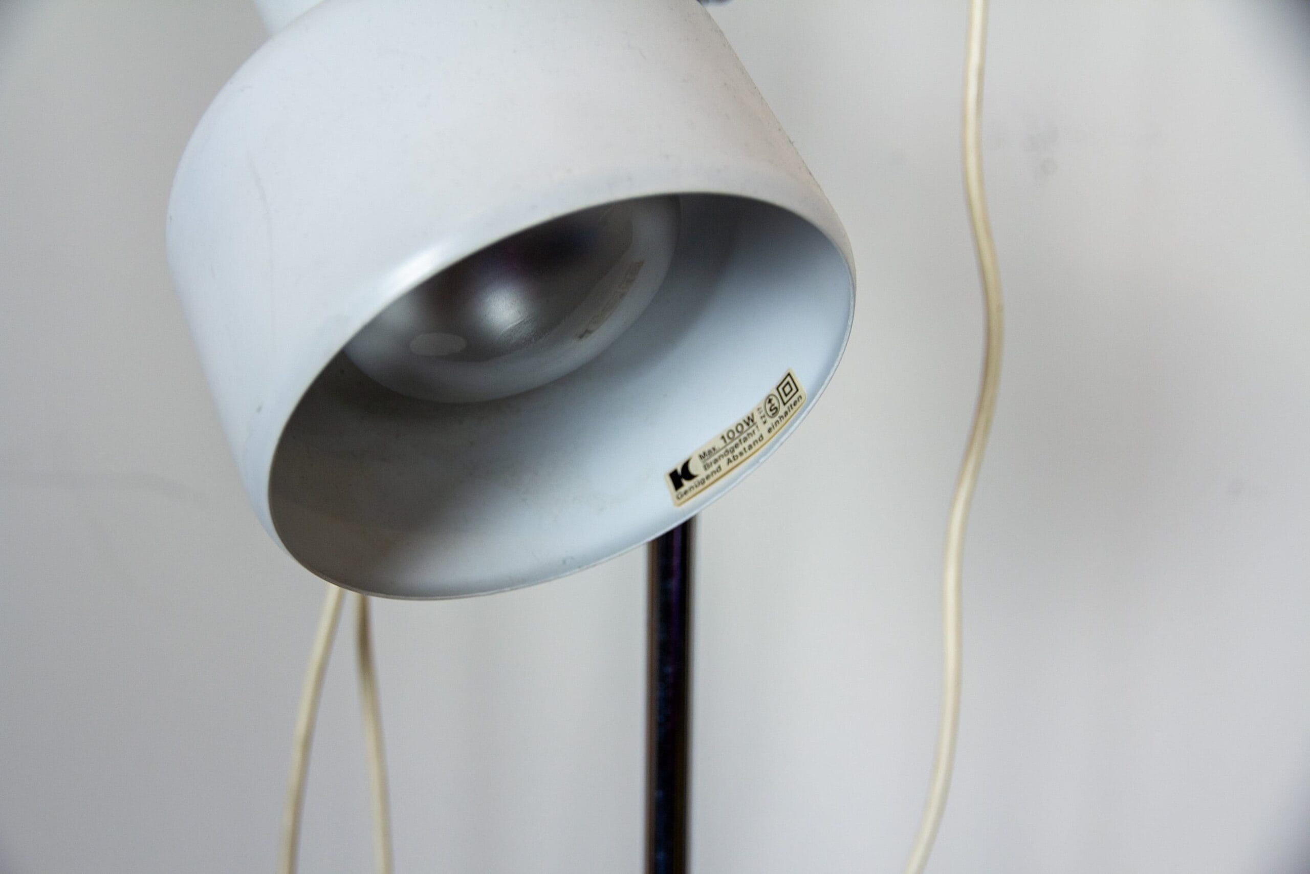 Floor lamp with 2 spots white