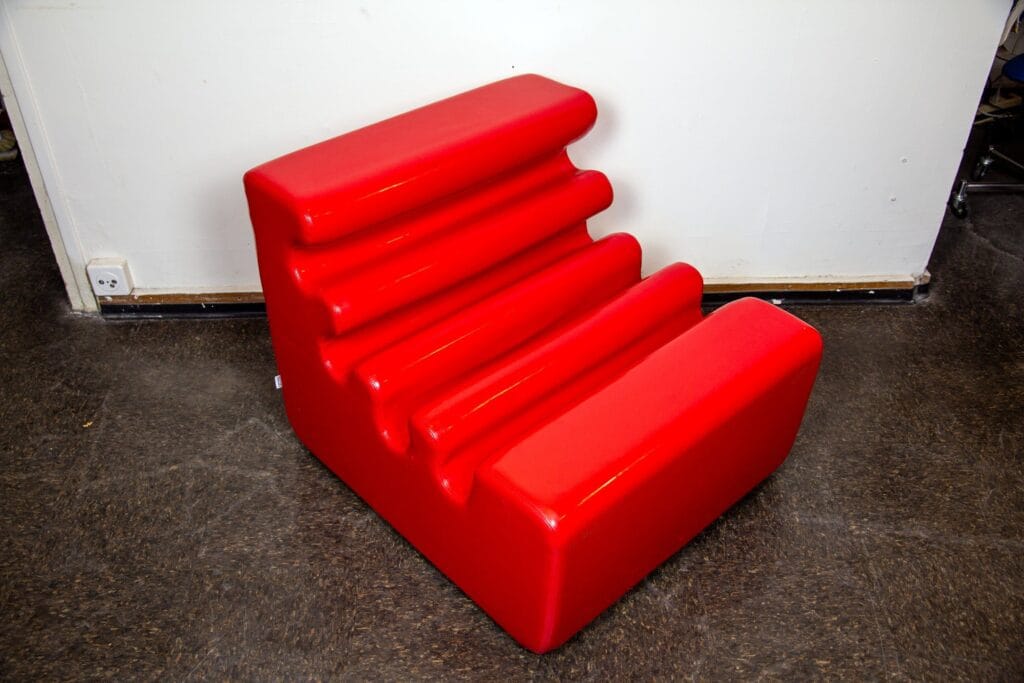 Roter Karelia Loungesessel